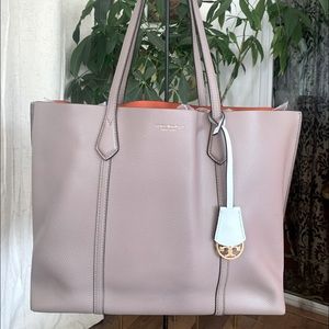 ▪️ TORY BURCH - Gray Leather Perry Tote ▪️